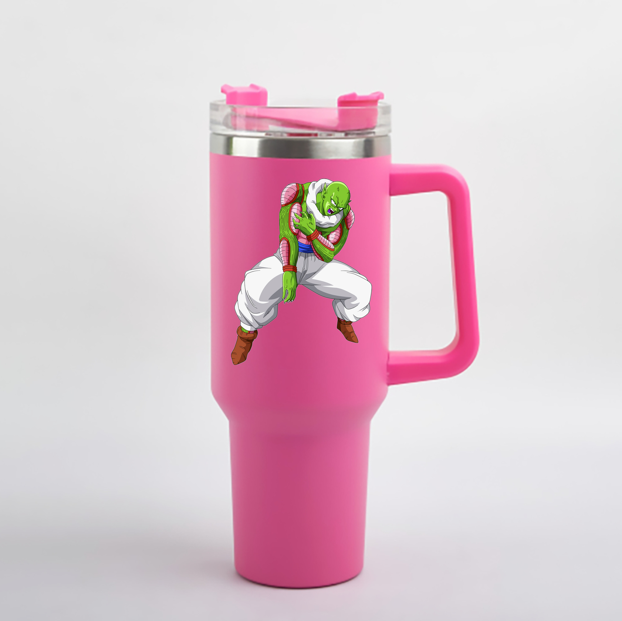 （画像用） ドラゴンボール ピッコロ DRAGON BALL Piccolo 1200mL車用タンブラー - クリスタルステッカー（プラスチックストロー付き）